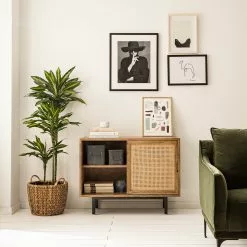 Ars manufacti Kommode Vina II - Mango massiv / Wiener Geflecht - Mango / Schwarz -Büromöbel Verkaufsgeschäft 1000178080 200324 13595400007 MOOD DETAILS P000000001000178080 mood