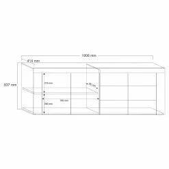 LC Spa Sideboard Easy III - Hochglanz Weiß -Büromöbel Verkaufsgeschäft 1000178262 190807 07483700007 SKETCH DETAILS P000000001000178262 sketch