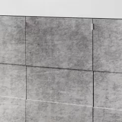 LC Spa Sideboard Easy I - Hochglanz Weiß / Beton Dekor -Büromöbel Verkaufsgeschäft 1000178264 201029 08524400569 DETAILS P000000001000178264