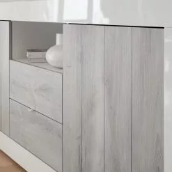 LC Spa Sideboard Urbino I - Hellgrau / Weiß -Büromöbel Verkaufsgeschäft 1000178441 201029 08582400636 DETAILS P000000001000178441