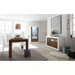 LC Spa Sideboard Urbino II - Nussbaum Dekor / Weiß -Büromöbel Verkaufsgeschäft 1000178456 201029 09062000766 MOOD DETAILS P000000001000178456 mood