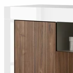 LC Spa Sideboard Urbino II - Nussbaum Dekor / Weiß -Büromöbel Verkaufsgeschäft 1000178456 201029 09062600768 DETAILS P000000001000178456