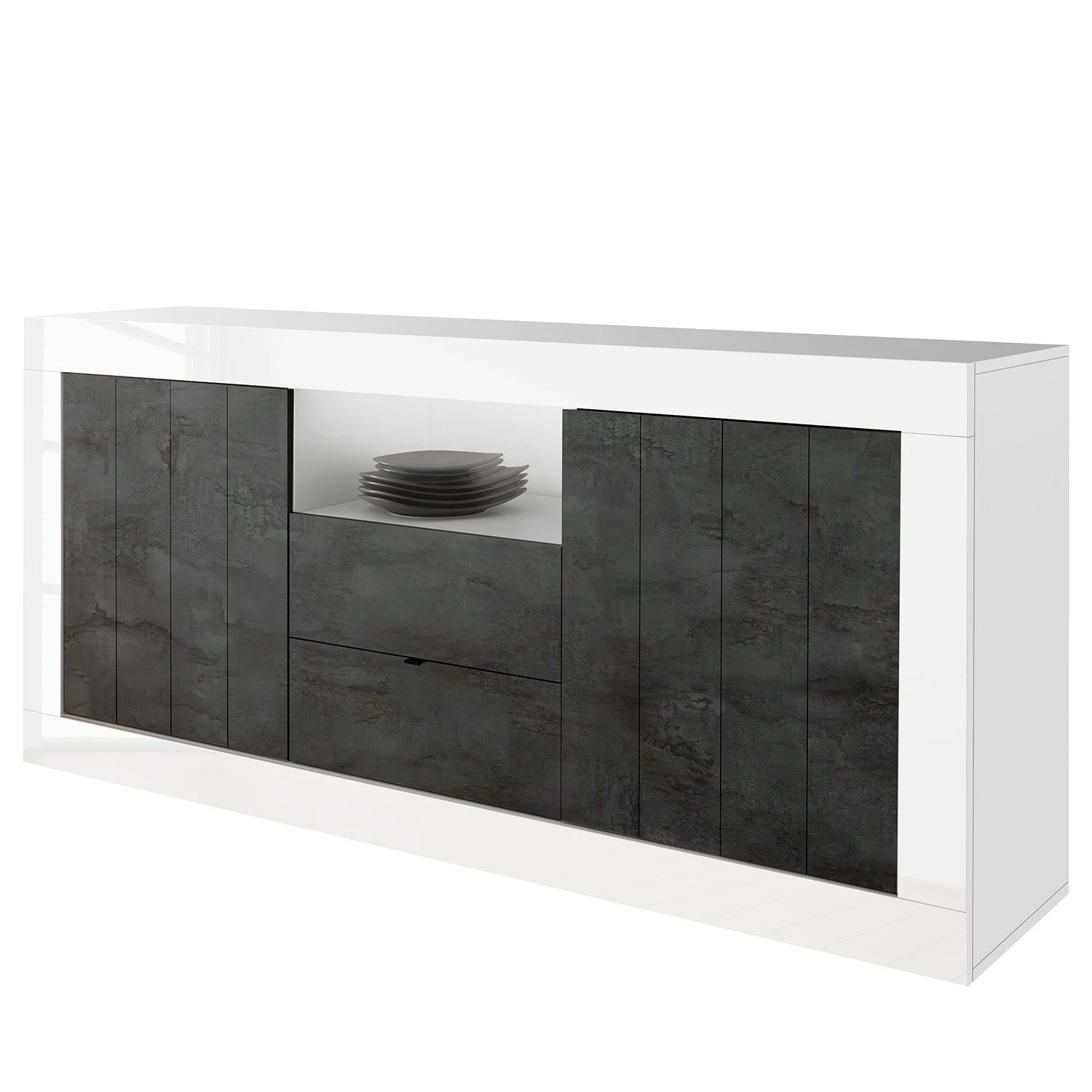 LC Spa Sideboard Urbino I - Dunkelgrau / Weiß 3 LC Spa Sideboard Urbino I - Dunkelgrau / Weiß