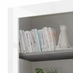 LC Spa Regal Urbino - Beton Dekor / Weiß -Büromöbel Verkaufsgeschäft 1000178459 201029 09075500792 DETAILS P000000001000178459