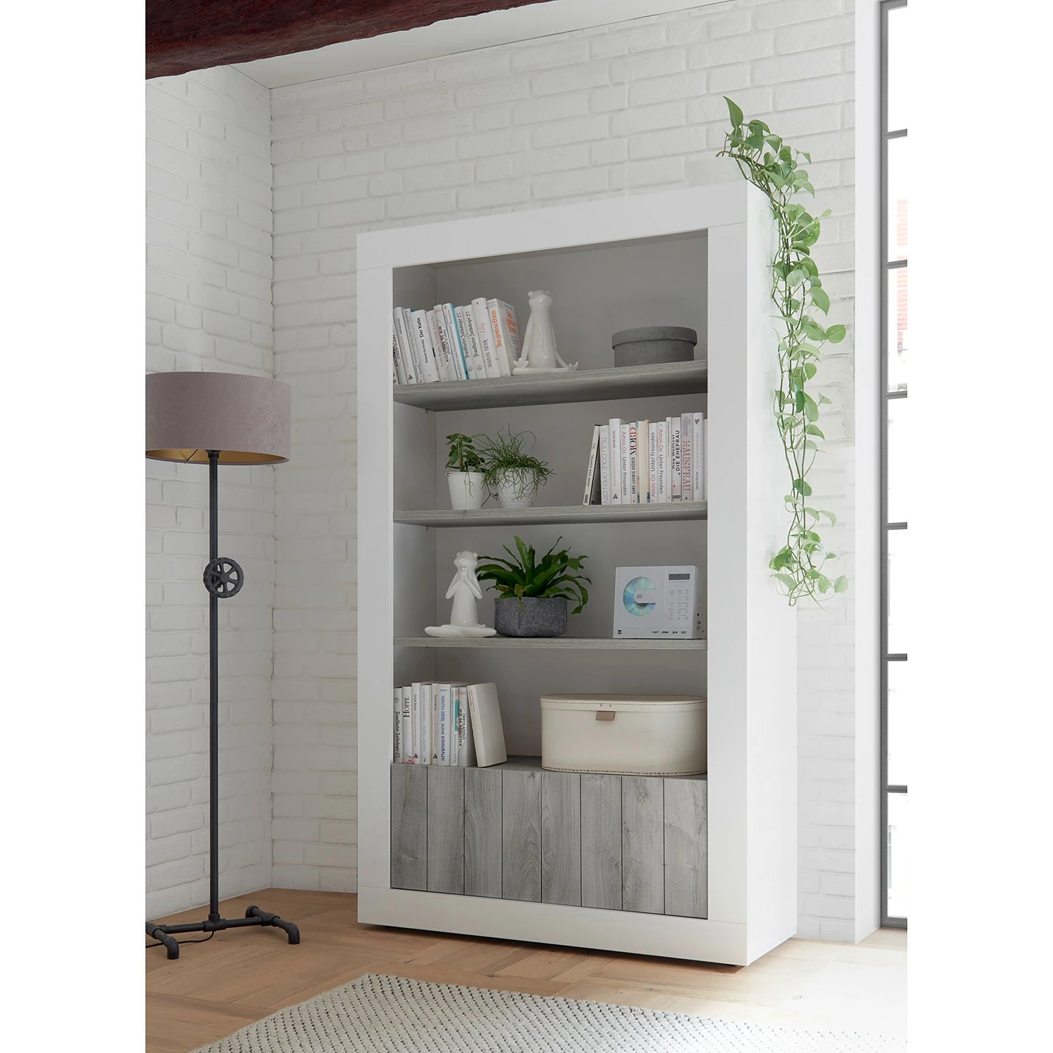 LC Spa Regal Urbino - Hellgrau / Weiß 4 LC Spa Regal Urbino - Hellgrau / Weiß – Bild 2