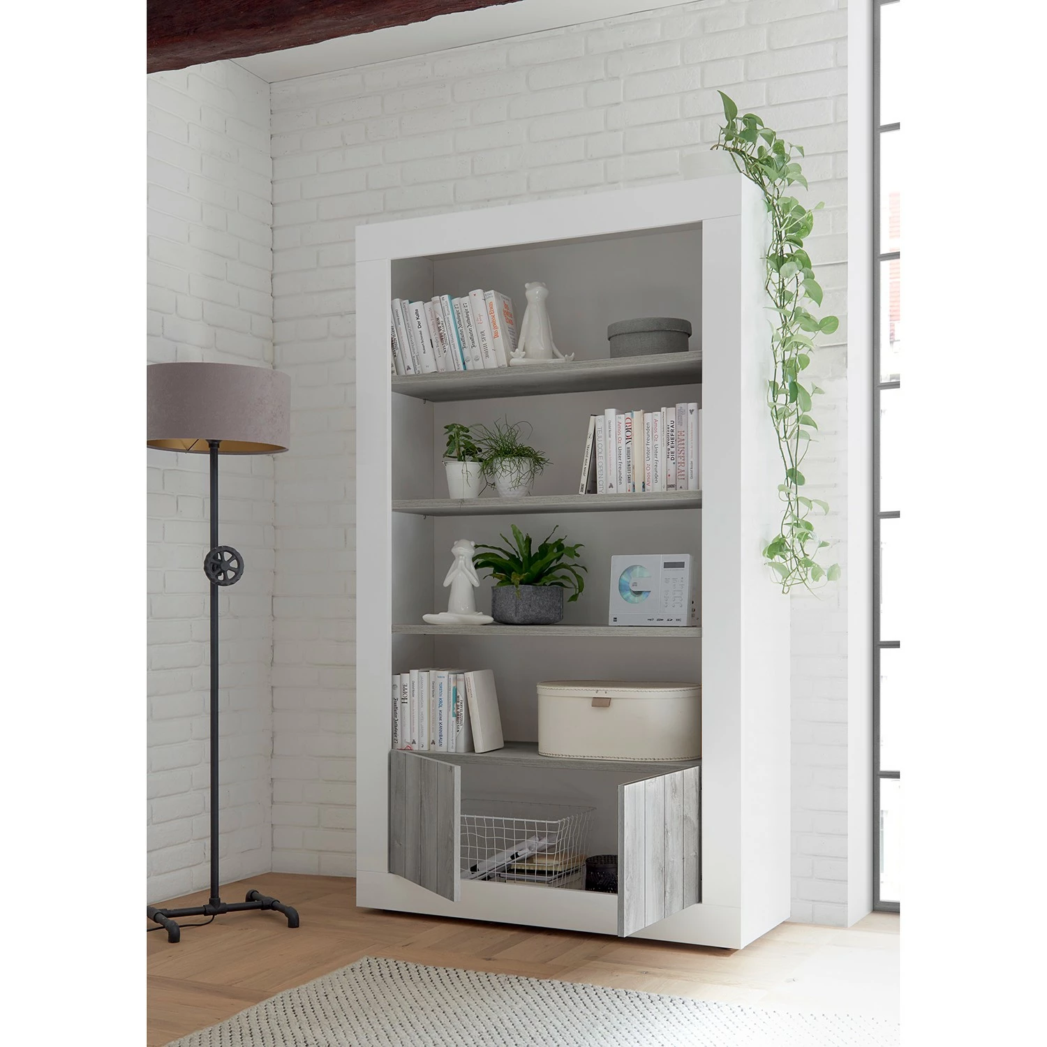 LC Spa Regal Urbino - Hellgrau / Weiß 5 LC Spa Regal Urbino - Hellgrau / Weiß – Bild 3