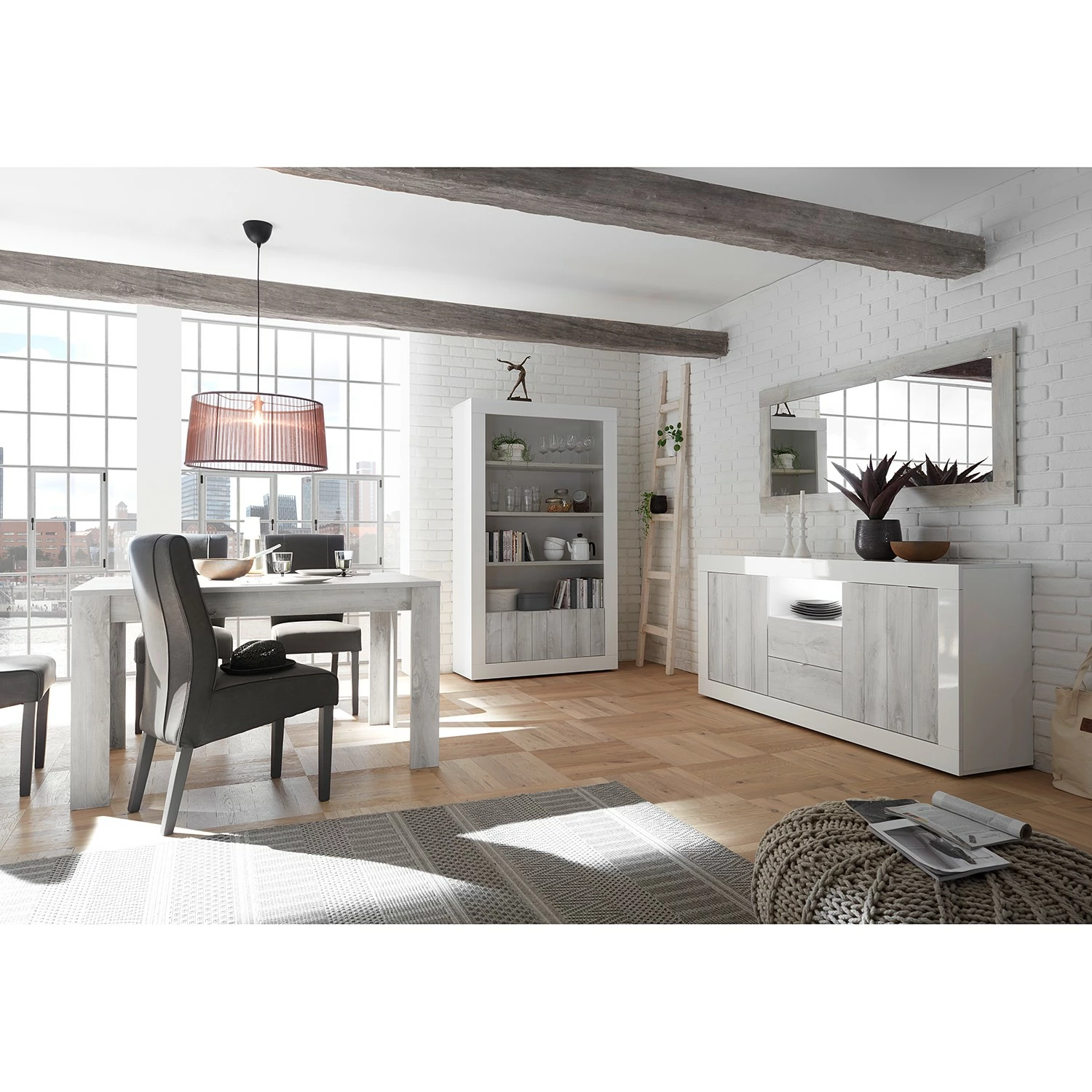 LC Spa Regal Urbino - Hellgrau / Weiß 6 LC Spa Regal Urbino - Hellgrau / Weiß – Bild 4