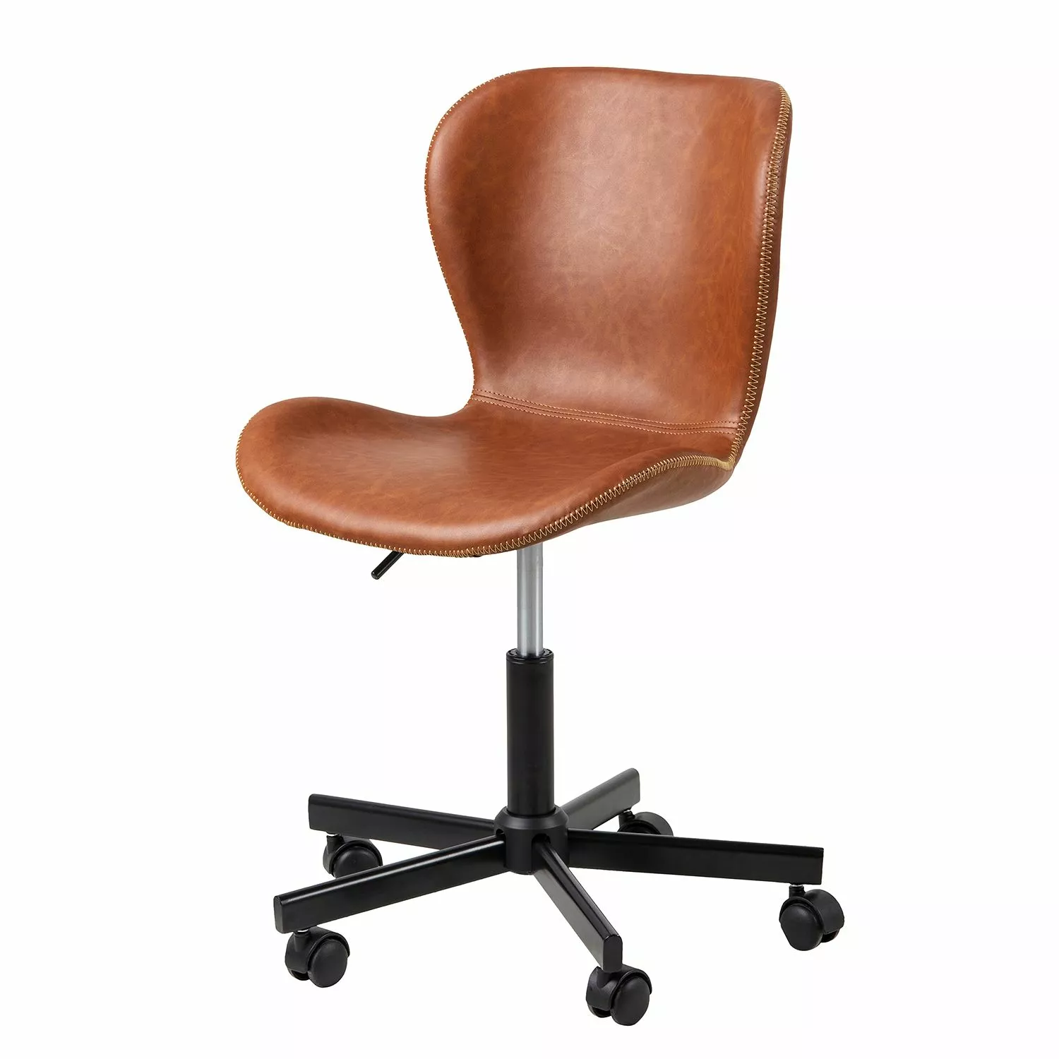 Mørteens Bürodrehstuhl Livaras - Kunstleder Aken: Vintage Cognac 3 Mørteens Bürodrehstuhl Livaras - Kunstleder Aken: Vintage Cognac