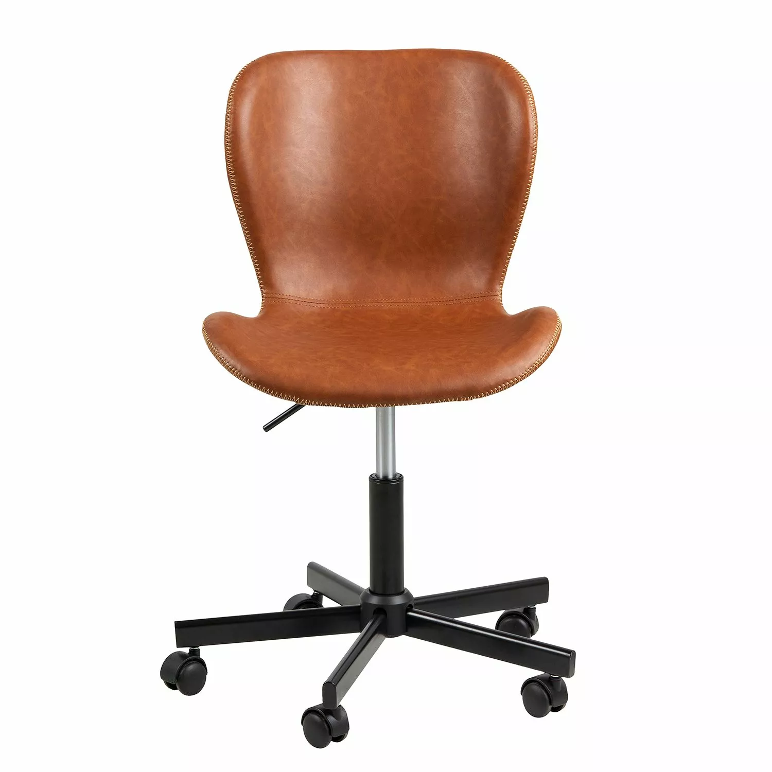 Mørteens Bürodrehstuhl Livaras - Kunstleder Aken: Vintage Cognac 4 Mørteens Bürodrehstuhl Livaras - Kunstleder Aken: Vintage Cognac – Bild 2