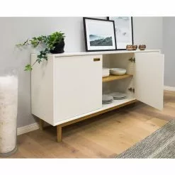 Tenzo Sideboard Svea II - Weiß / Eiche Dekor -Büromöbel Verkaufsgeschäft 1000179426 190724 06293200200 MOOD DETAILS P000000001000179426 mood