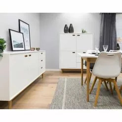 Tenzo Sideboard Svea II - Weiß / Eiche Dekor -Büromöbel Verkaufsgeschäft 1000179426 190724 06293200201 MOOD DETAILS P000000001000179426 mood