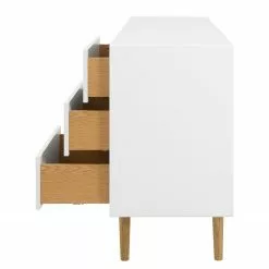 Tenzo Sideboard Svea II - Weiß / Eiche Dekor -Büromöbel Verkaufsgeschäft 1000179426 210728 10150400050 DETAILS P000000001000179426