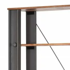 Red Living Regal Linx - Mango massiv - Mango / Stahl Dekor - Breite: 150 cm -Büromöbel Verkaufsgeschäft 1000180835 190705 10234000018 DETAILS P000000001000180835