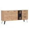 Red Living Sideboard Relva - Eiche teilmassiv / Metall - Eiche / Schwarz 2 Red Living Sideboard Relva - Eiche teilmassiv / Metall - Eiche / Schwarz -Büromöbel Verkaufsgeschäft 1000182213 190830 11040200048 IMAGE P000000001000182213