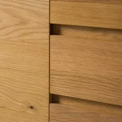 Ars Natura Sideboard Nozza II - Echtholzfurnier - Eiche / Schwarz -Büromöbel Verkaufsgeschäft 1000182814 200214 14501900006 DETAILS P000000001000182814