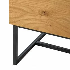 Ars Natura Sideboard Nozza II - Echtholzfurnier - Eiche / Schwarz -Büromöbel Verkaufsgeschäft 1000182814 200214 14501900008 DETAILS P000000001000182814