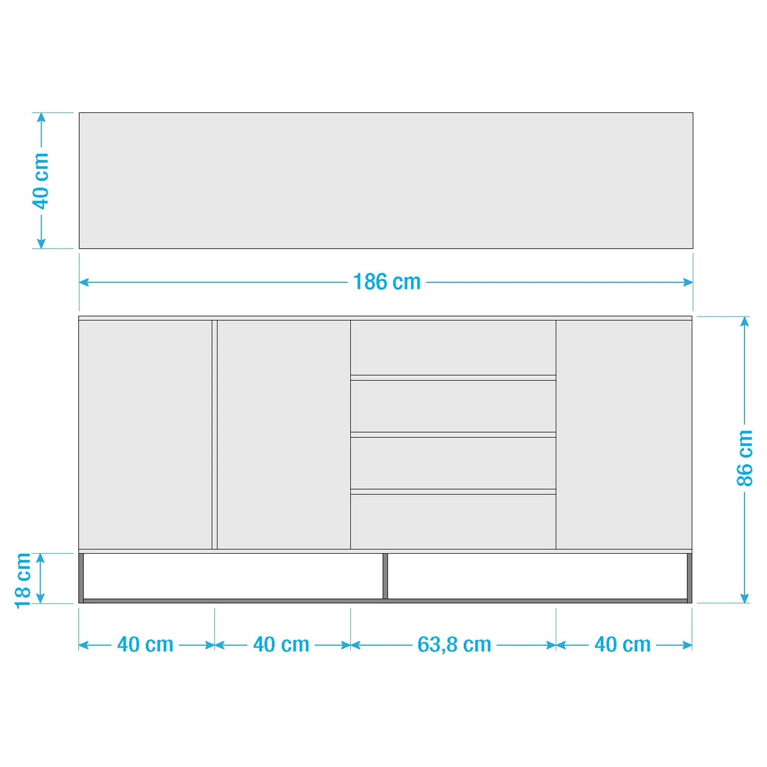 Ars Natura Sideboard Nozza I - Echtholzfurnier - Eiche / Schwarz 19 Ars Natura Sideboard Nozza I - Echtholzfurnier - Eiche / Schwarz – Bild 17