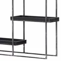 Red Living Regal Pondo - Akazie massiv / Metall - Akazie Schwarz / Schwarz -Büromöbel Verkaufsgeschäft 1000182846 190731 14365900109 DETAILS P000000001000182846