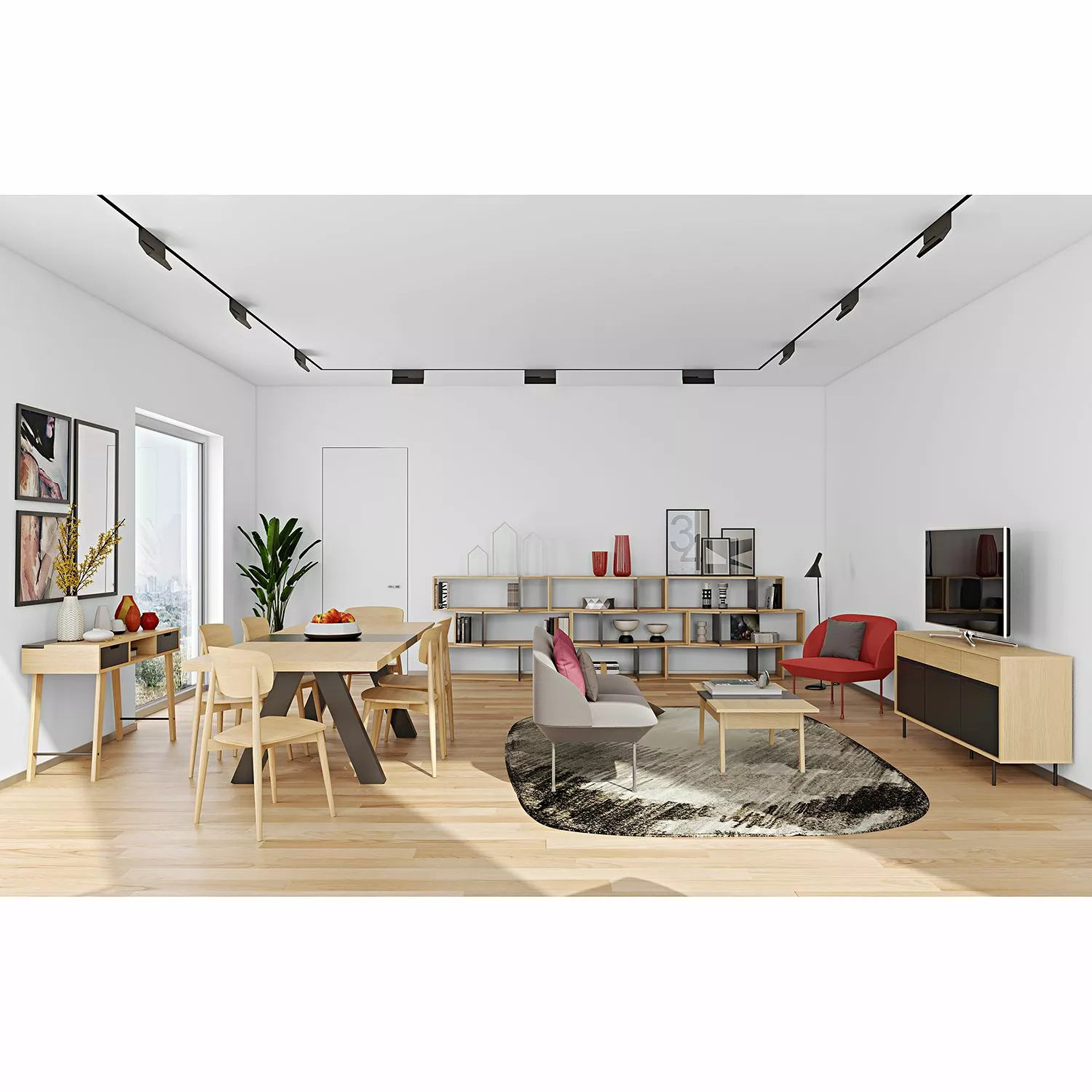 Temahome Regal One II - Eiche / Schwarz 6 Temahome Regal One II - Eiche / Schwarz – Bild 4