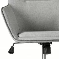 Fredriks Bürodrehstuhl Skabu - Webstoff / Metall - Chrom - Grau -Büromöbel Verkaufsgeschäft 1000184188 200207 09400300008 DETAILS P000000001000184188