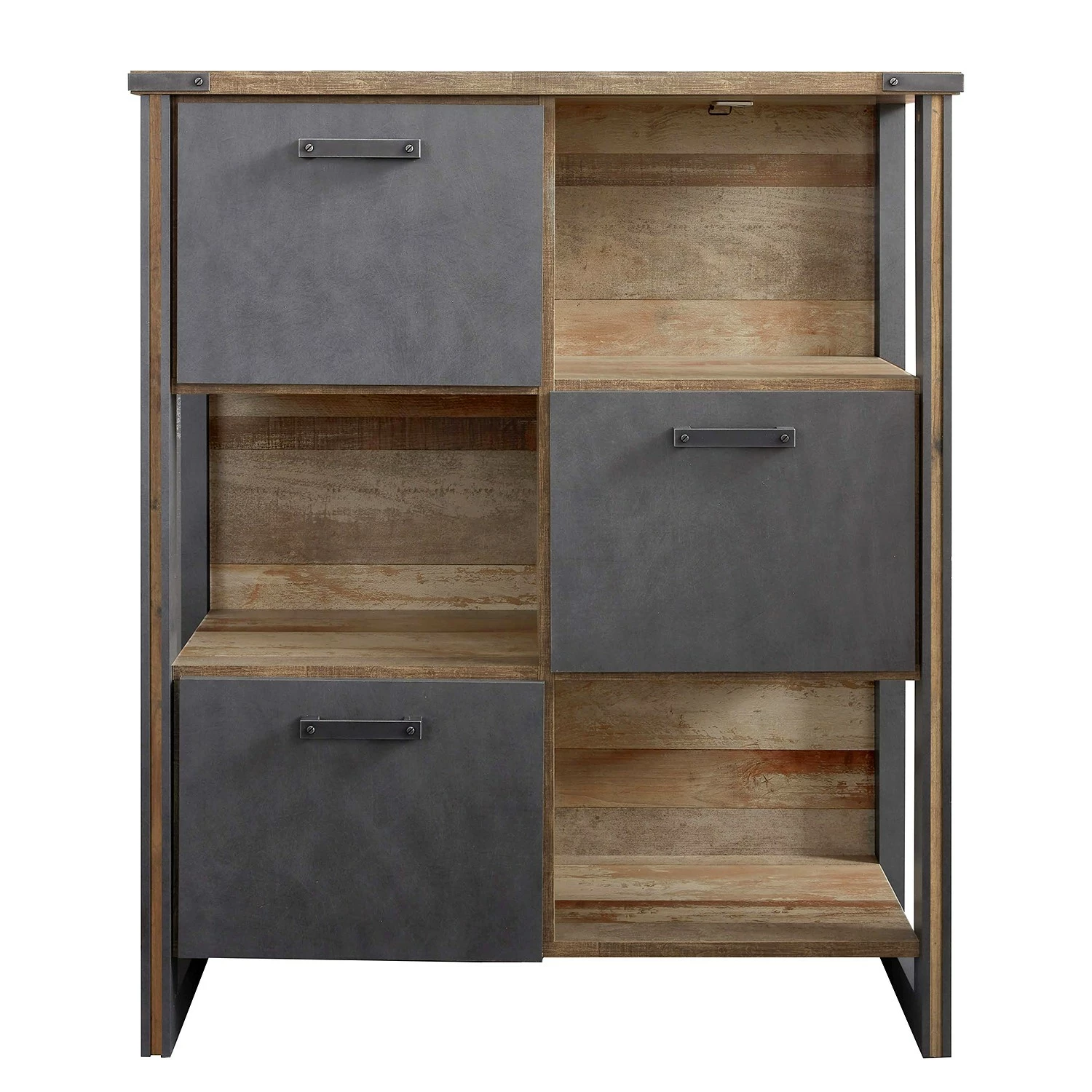 Trendteam Regal Prime II - Altholz Pinie Dekor / Anthrazit 3 Trendteam Regal Prime II - Altholz Pinie Dekor / Anthrazit