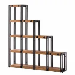 Ars manufacti Stufenregal Manchester - Akazie massiv / Metall - Akazie / Anthrazit