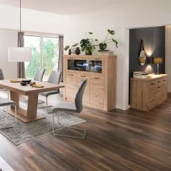 Naturoo Sideboard Mendes - Balkeneiche Dekor / Anthrazit -Büromöbel Verkaufsgeschäft 1000187560 190920 09480400050 MOOD DETAILS P000000001000187560 mood