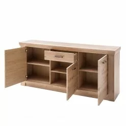 Naturoo Sideboard Mendes - Balkeneiche Dekor / Anthrazit -Büromöbel Verkaufsgeschäft 1000187560 190920 09480400051 DETAILS P000000001000187560