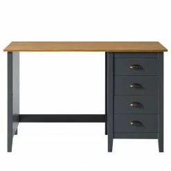 Maison Belfort Schreibtisch Rivery - Kiefer massiv - Anthrazit -Büromöbel Verkaufsgeschäft 1000187583 200205 11113400092 DETAILS P000000001000187583