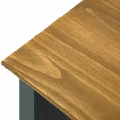 Maison Belfort Schreibtisch Rivery - Kiefer massiv - Anthrazit -Büromöbel Verkaufsgeschäft 1000187583 200205 11113400098 DETAILS P000000001000187583