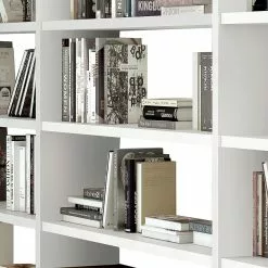 Loftscape Bücherregal Empire - Cremeweiß - Höhe: 221 cm - Breite: 276 cm -Büromöbel Verkaufsgeschäft 1000188192 190925 11273400010 DETAILS P000000001000188192