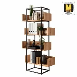 GWINNER Regal Style I - Echtholzfurnier / Metall - Eiche / Anthrazit -Büromöbel Verkaufsgeschäft 1000188718 191119 12335400005 ICON DETAILS P000000001000188718 icon seal