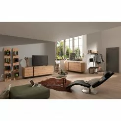 GWINNER Sideboard Style - Echtholzfurnier / Metall - Eiche / Anthrazit -Büromöbel Verkaufsgeschäft 1000188721 190926 06084900027 MOOD DETAILS P000000001000188721 mood