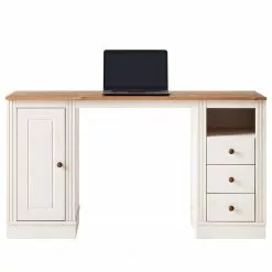 Maison Belfort Schreibtisch Lillehammer - Kiefer massiv - Kiefer Weiß / Kiefer Honig 31 Maison Belfort Schreibtisch Lillehammer - Kiefer massiv - Kiefer Weiß / Kiefer Honig -Büromöbel Verkaufsgeschäft 1000188926 200218 06185000014 DETAILS P000000001000188926