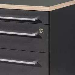 Germania Rollcontainer Eugene - Anthrazit / Nussbaum Dekor 15 Germania Rollcontainer Eugene - Anthrazit / Nussbaum Dekor -Büromöbel Verkaufsgeschäft 1000189457 191113 10262500006 DETAILS P000000001000189457