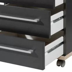 Germania Rollcontainer Eugene - Anthrazit / Nussbaum Dekor 16 Germania Rollcontainer Eugene - Anthrazit / Nussbaum Dekor -Büromöbel Verkaufsgeschäft 1000189457 191113 10262600007 DETAILS P000000001000189457