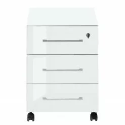 Rollcontainer Monteria - Glas - Weiß / Eiche Navarra Dekor 17 Rollcontainer Monteria - Glas - Weiß / Eiche Navarra Dekor -Büromöbel Verkaufsgeschäft 1000189529 191022 12044600033 DETAILS P000000001000189529