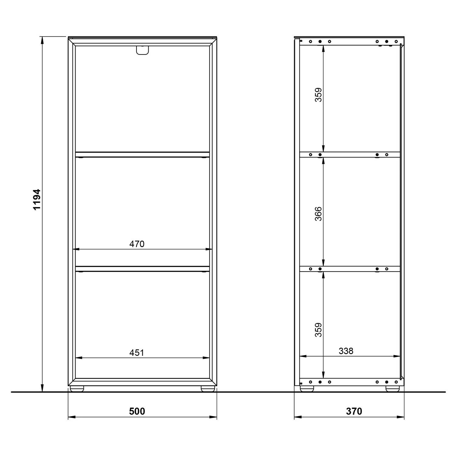 Germania Büroset Monteria I (5-teilig) - Glas - Weiß / Eiche Navarra Dekor 15 Germania Büroset Monteria I (5-teilig) - Glas - Weiß / Eiche Navarra Dekor – Bild 13
