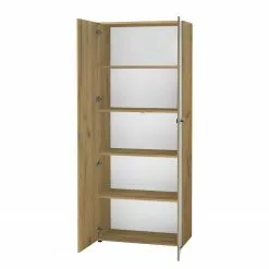 Germania Büroset Monteria III (2-teilig) - Glas - Weiß / Eiche Navarra Dekor -Büromöbel Verkaufsgeschäft 1000189538 191022 12045300102 DETAILS P000000001000189538