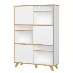 Germania Büroset Svene (3-teilig) - Weiß / Eiche Sonoma Dekor -Büromöbel Verkaufsgeschäft 1000189540 191022 12045600126 DETAILS P000000001000189540