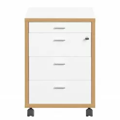 Germania Büroset Svene (3-teilig) - Weiß / Eiche Sonoma Dekor -Büromöbel Verkaufsgeschäft 1000189540 191022 12045700134 DETAILS P000000001000189540