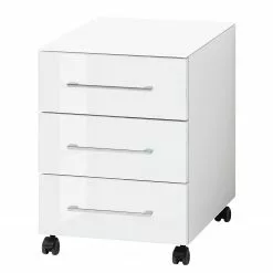 Germania Büroset Monteria I (5-teilig) - Glas - Weiß / Chrom -Büromöbel Verkaufsgeschäft 1000191067 191016 08103000016 DETAILS P000000001000191067