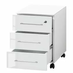 Germania Büroset Monteria I (5-teilig) - Glas - Weiß / Chrom -Büromöbel Verkaufsgeschäft 1000191067 191016 08103100023 DETAILS P000000001000191067