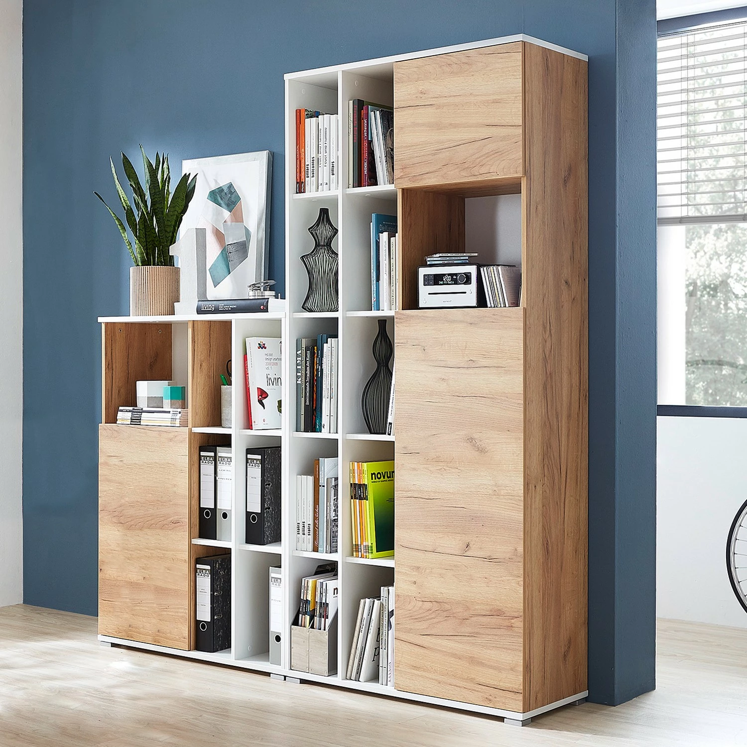 Germania Büroset Lioni IV (2-teilig) - Eiche Navarra Dekor / Weiß 3 Germania Büroset Lioni IV (2-teilig) - Eiche Navarra Dekor / Weiß