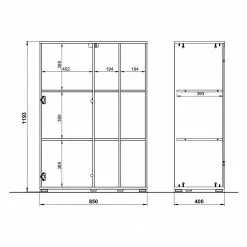 Germania Büroset Lioni I (3-teilig) - Eiche Navarra Dekor / Weiß 26 Germania Büroset Lioni I (3-teilig) - Eiche Navarra Dekor / Weiß -Büromöbel Verkaufsgeschäft 1000191082 191016 08103900099 SKETCH DETAILS P000000001000191082 sketch