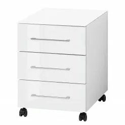 Germania Büroset Monteria V (3-teilig) - Glas - Weiß / Chrom -Büromöbel Verkaufsgeschäft 1000191084 191016 08104200125 DETAILS P000000001000191084