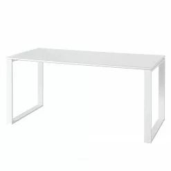 Germania Büroset Monteria V (3-teilig) - Glas - Weiß / Chrom -Büromöbel Verkaufsgeschäft 1000191084 191016 08104200126 DETAILS P000000001000191084