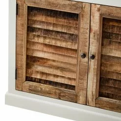 Maison Belfort Sekretär Newhaven - Mango massiv - Weiß / Mango -Büromöbel Verkaufsgeschäft 1000191281 200511 14134800010 DETAILS P000000001000191281