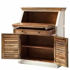 Maison Belfort Sekretär Newhaven - Mango massiv - Weiß / Mango -Büromöbel Verkaufsgeschäft 1000191281 200511 14135000014 DETAILS P000000001000191281