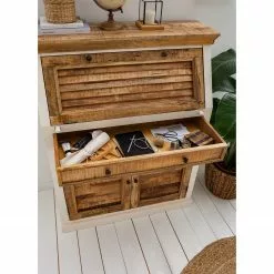 Maison Belfort Sekretär Newhaven - Mango massiv - Weiß / Mango -Büromöbel Verkaufsgeschäft 1000191281 200630 09234500010 MOOD DETAILS P000000001000191281 mood